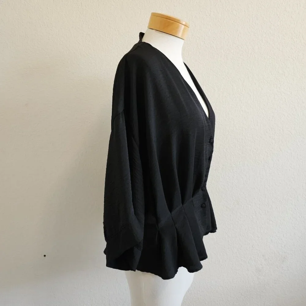 ASOS Black Button-Up Blouse - Picture 4 of 10